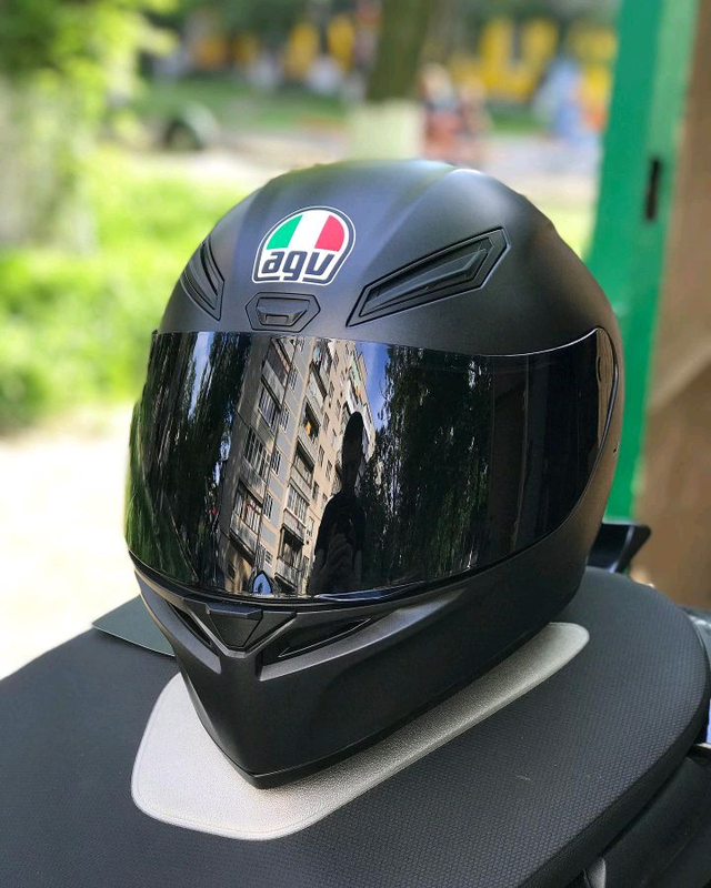 Мотошлем agv k1 matt black, шлем на мотоцикл, италия, мотошолом — цена ...