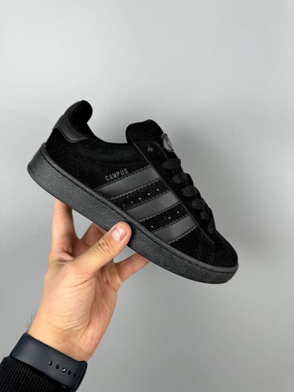 Adidas campus all black hotsell