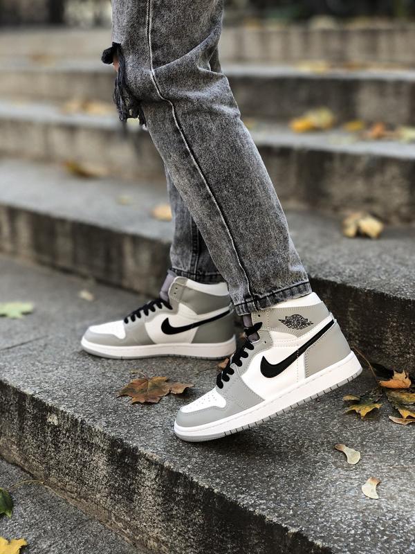 Gray and hotsell white air jordans