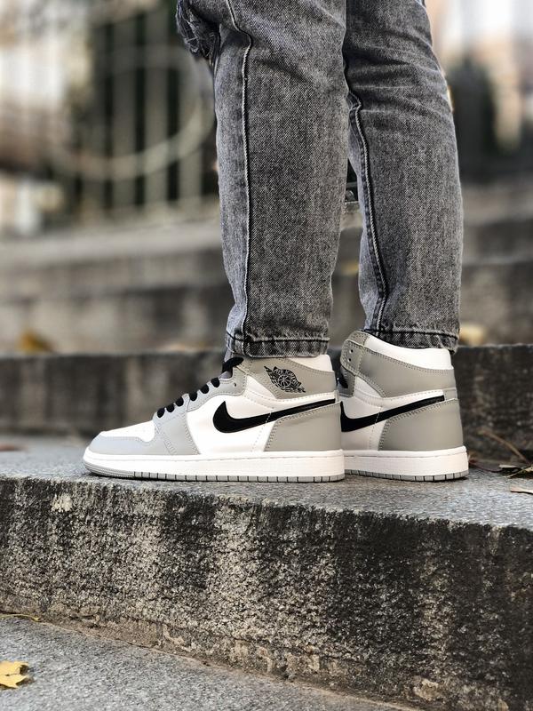 Air jordan cheap white and grey