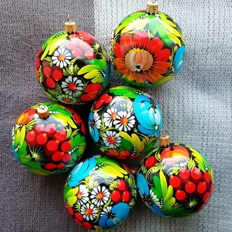 Новогодняя елочная игрушка, шар — цена 350 грн в каталоге Новогодние ...