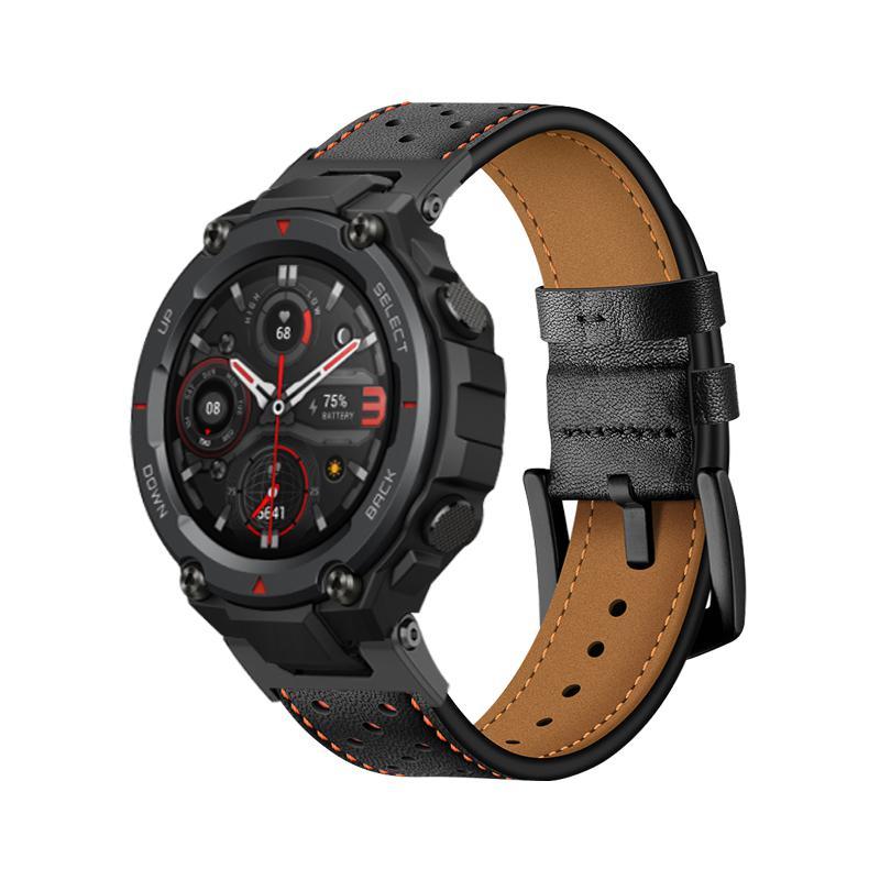 Ремінець №2 з натуральної шкіри на год. amazfit t-rex і t-rex pro ...