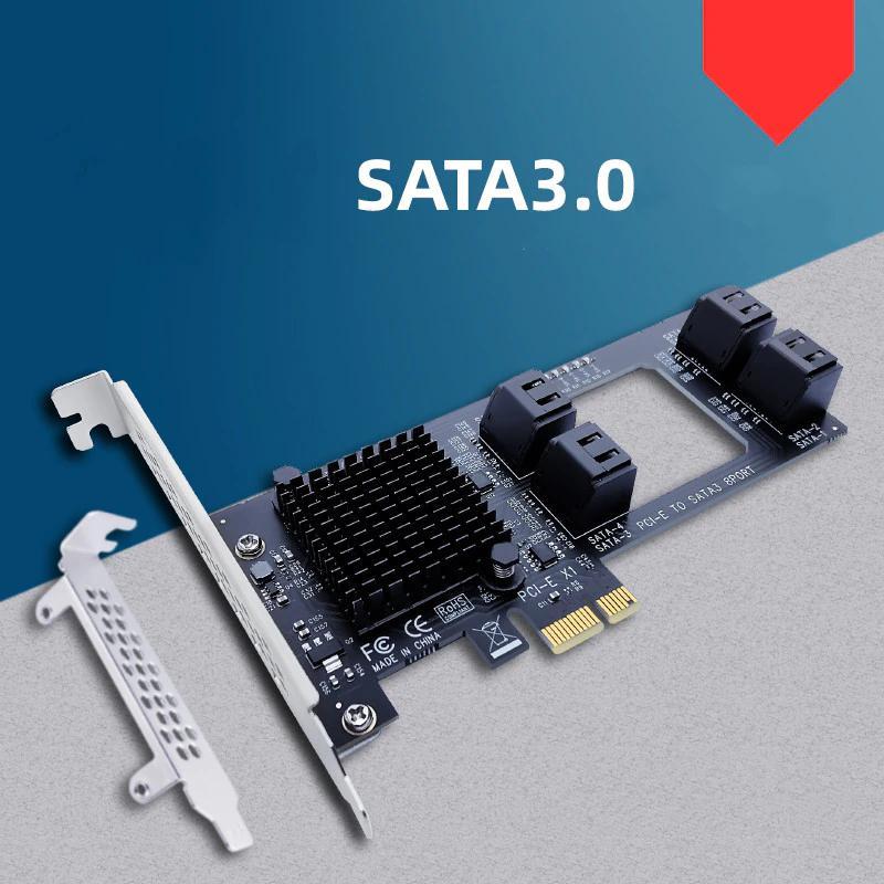 Контролер 8 портів sata на pci-e x1, 2*asm1064 — цена 1700 грн в ...