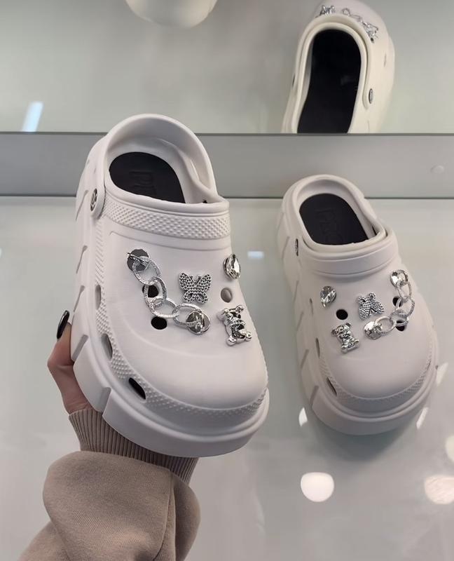 Кроксы с джибитсами, женские кроксы, сабо, кроксы на платформе — цена ...