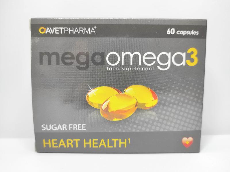 Мега омега 3 (mega omega 3), 60 капсул, avet pharma sp. z o. o. — цена ...