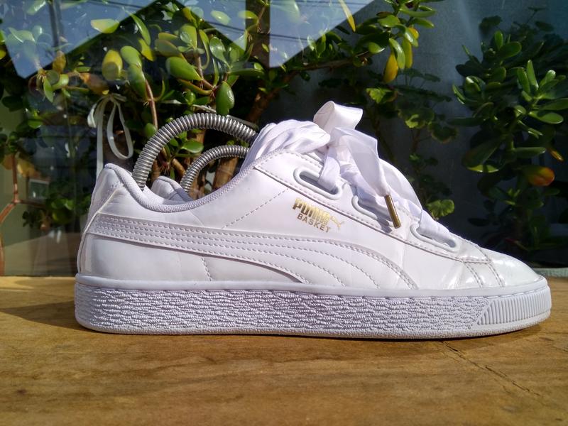 Puma heart patent white sale