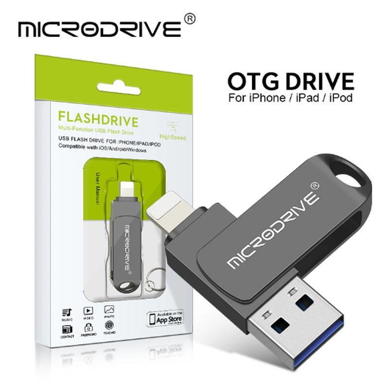 Флешка для айфона та комп'ютера microdrive на 128 gb usb 3.0 д ...