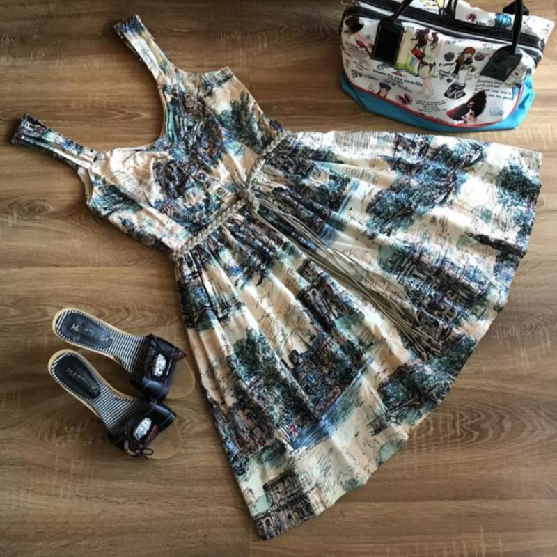 Шикарное летнее платье сарафан на брительках new look — цена 60 грн в ...
