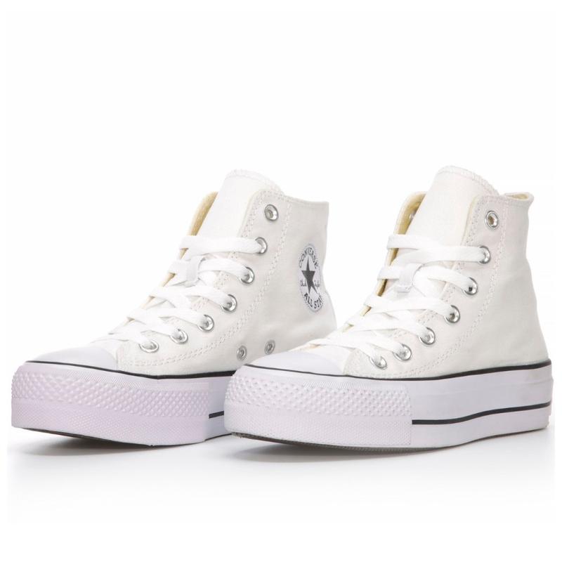 Жіночі кеди converse chuck taylor all star high sole white, білі ...