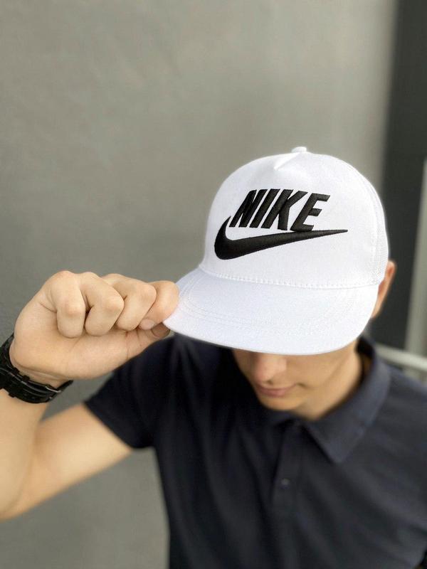 Кепка nike чоловіча | жіноча найк біла big black logo — цена 380 грн в ...