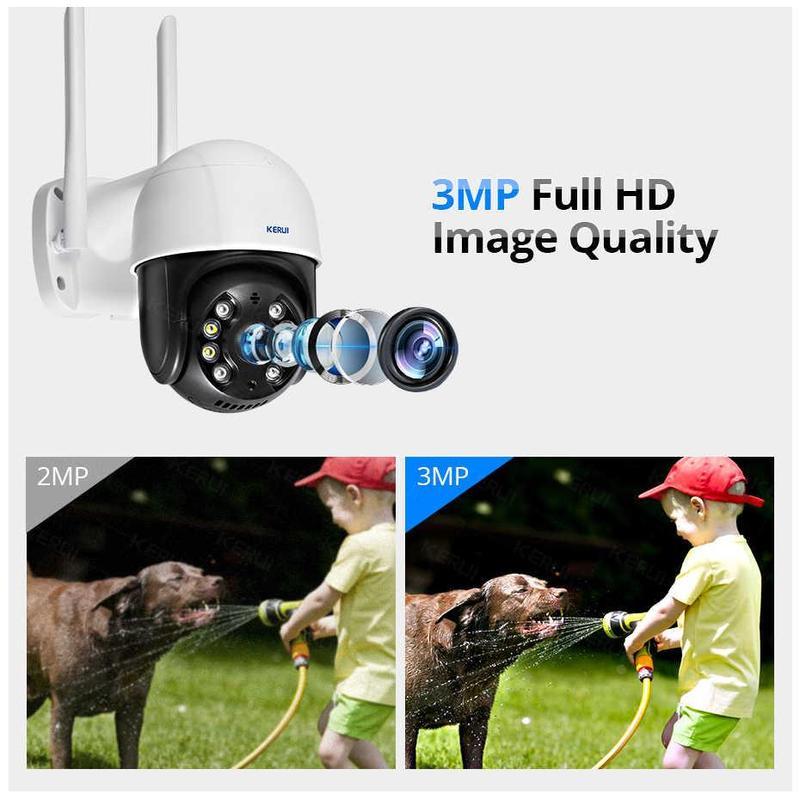 Камера купольна спостереження wifi ip 4x ptz zoom kerui n8b ву ...