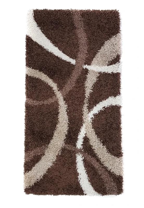 Ковер с длинным ворсом 1,0x2,0 м super lux shaggy dark brown 7368a ...
