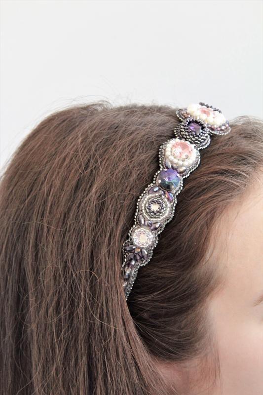 Диадема (обруч) на голову "crystal rose" — цена 800 грн в каталоге ...