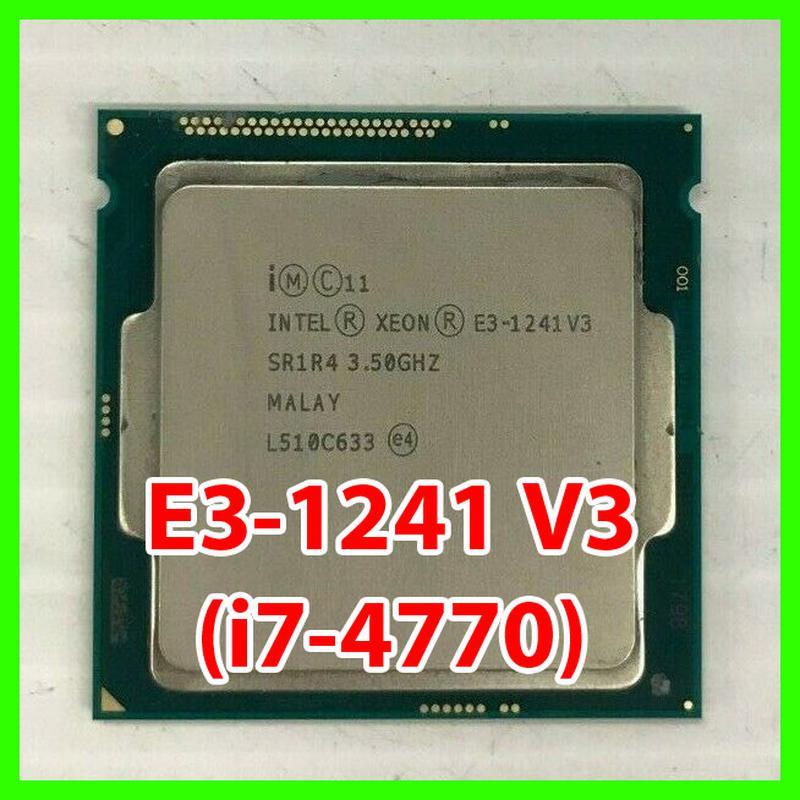 Процесор intel xeon e3-1241 v3 (i7-4770) lga1150 (sr1r4) 4 ядра — цена ...
