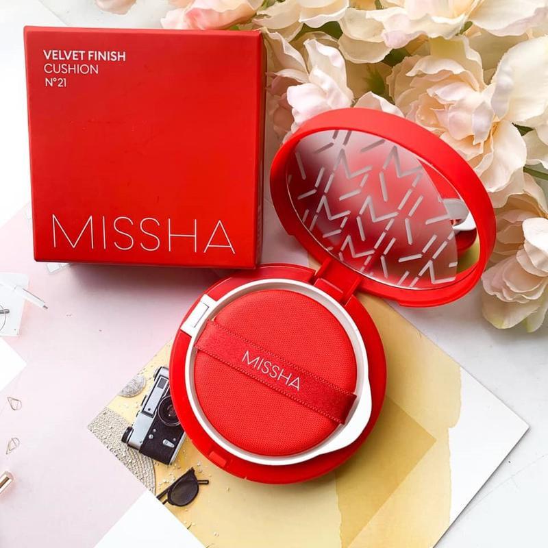 Тональний кушон з матовим фінішем missha velvet finish cushion ...