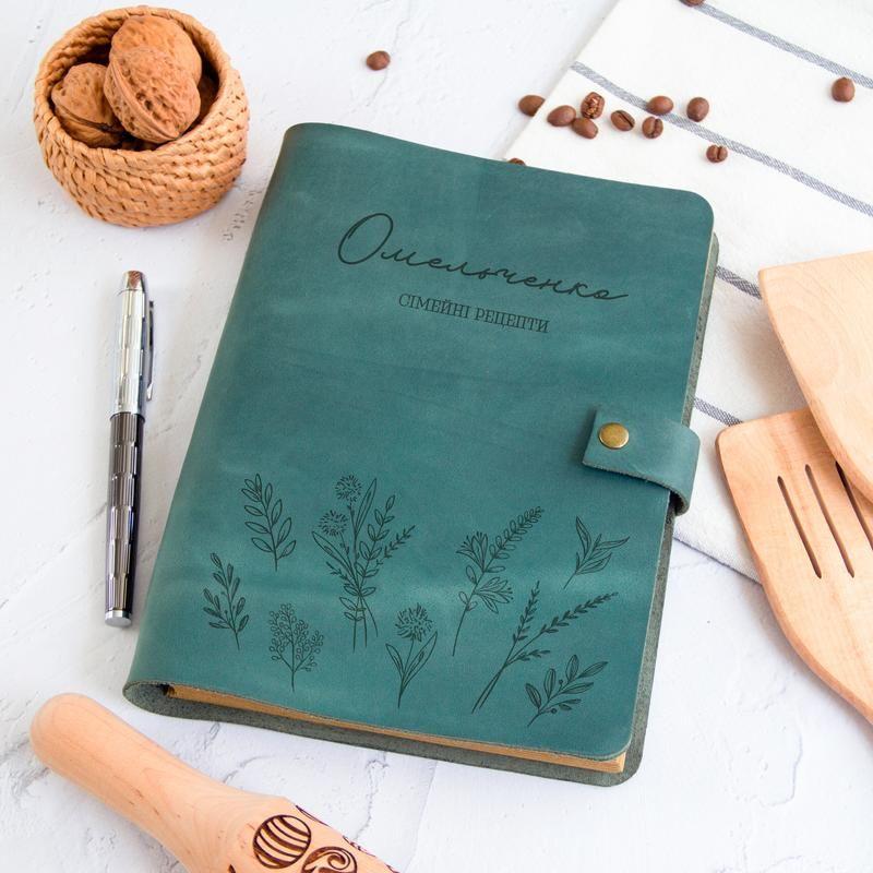 Кулинарная книга для записи рецептов, кожаная книга рецептов а5/а6, 10 ...