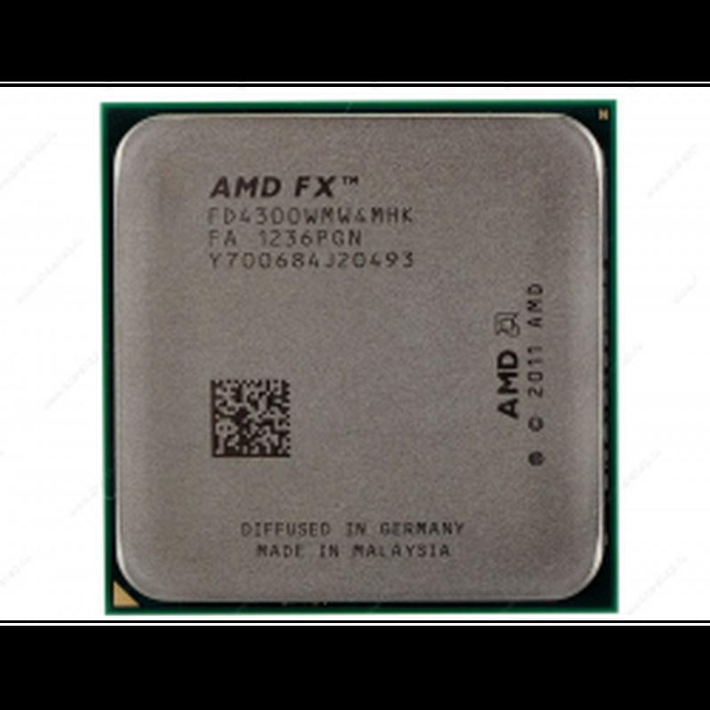 Amd fx-4300 3.8-4.0ghz/4m/95w socket am3+ процесор для пк fd43 ...