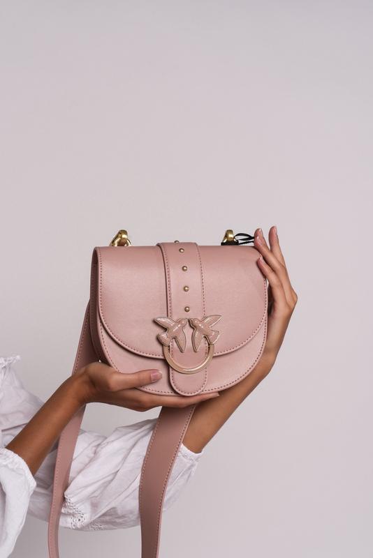 pinko round love bag simply in pelle 6000