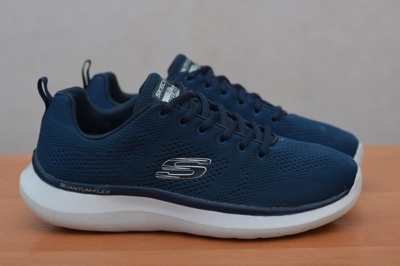 Синие кроссовки skechers relaxed fit quantum flex, 40 размер. оригинал ...