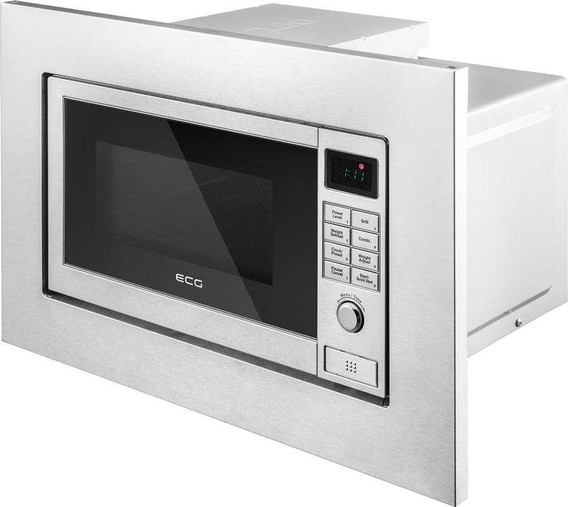 Микроволновая печь встраиваемая ecg mtd-2081-vgss 800 вт — цена 10120 ...