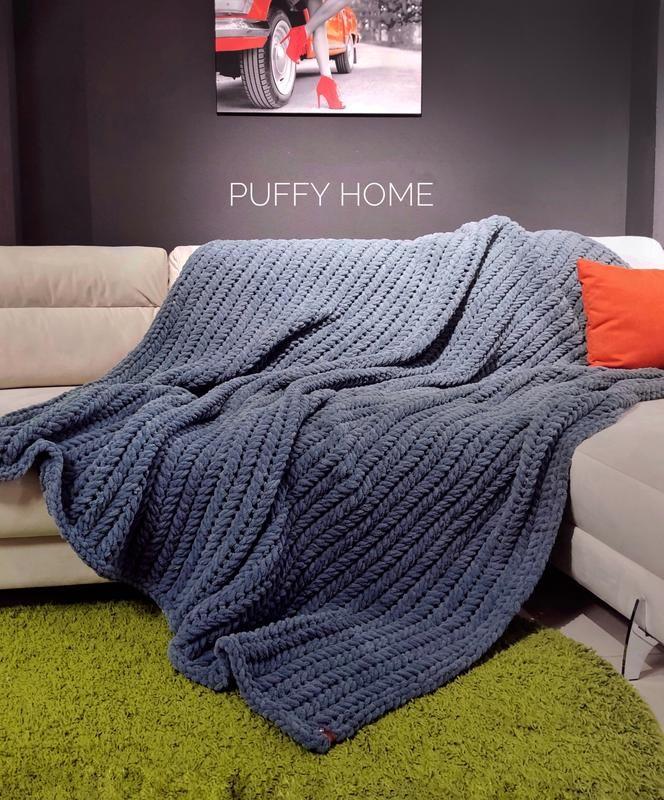 Плед сірий alize puffy — цена 3400 грн в каталоге Пледы Купить товары ...