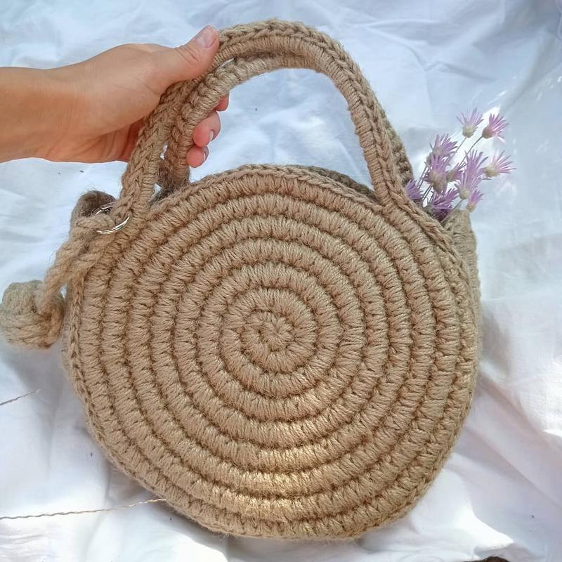 Сумка из джута — цена 870 грн в каталоге Сумки Купить аксессуары по ...