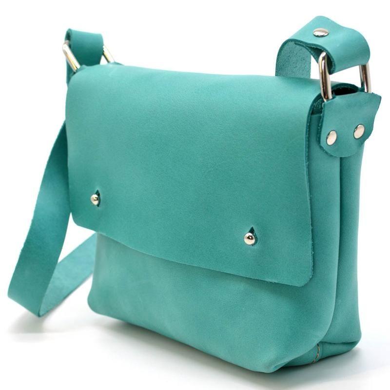 Женская небольшая сумка через плечо tarwa rkl-8077-3md голубая сумочка ...