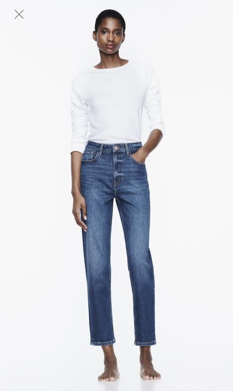 Джинси zara mom-fit-jeans — цена 1400 грн в каталоге Джинсы