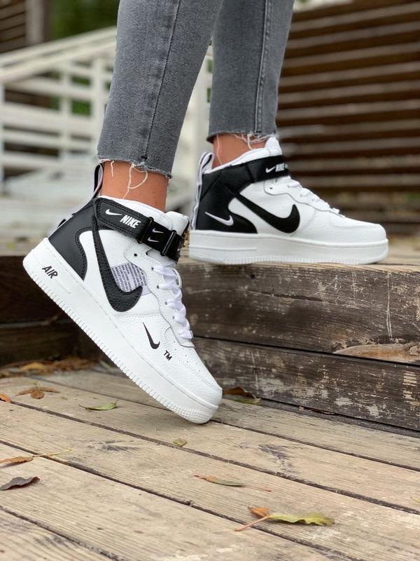Nike air force 1 high black white fur Nike 2800