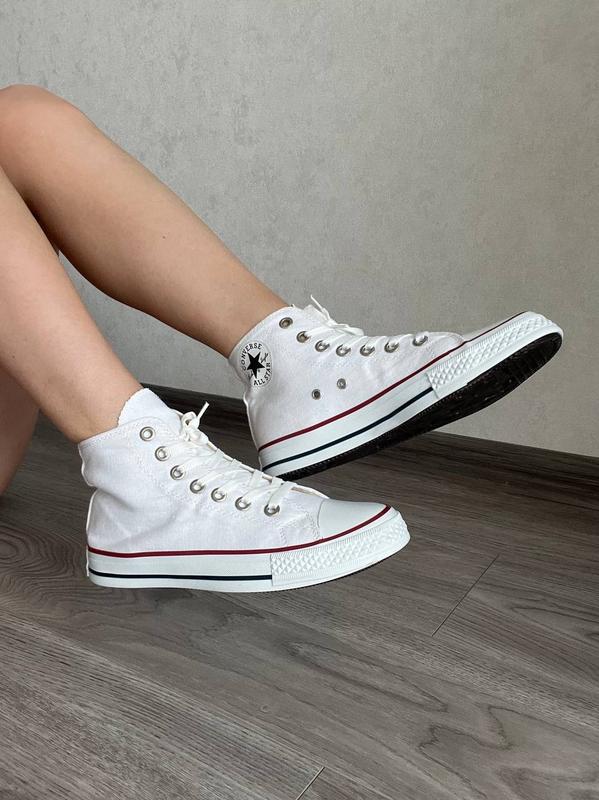 Жіночі кеди converse high classic white — ціна 1050 грн у каталозі Кеди ...