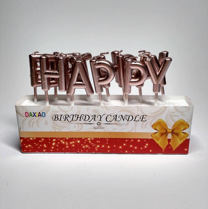 Свечи буквы happy birthday — ціна 65 грн у каталозі Свічки Купити ...