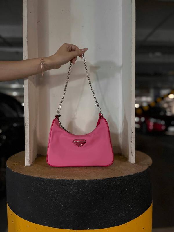 Prada tote pink new arrivals