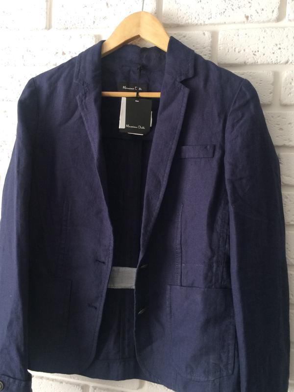 Льняной темно-синий пиджак massimo dutti, размер м Massimo Dutti, цена -  500 грн, #5948091, купить по доступной цене | Украина - Шафа
