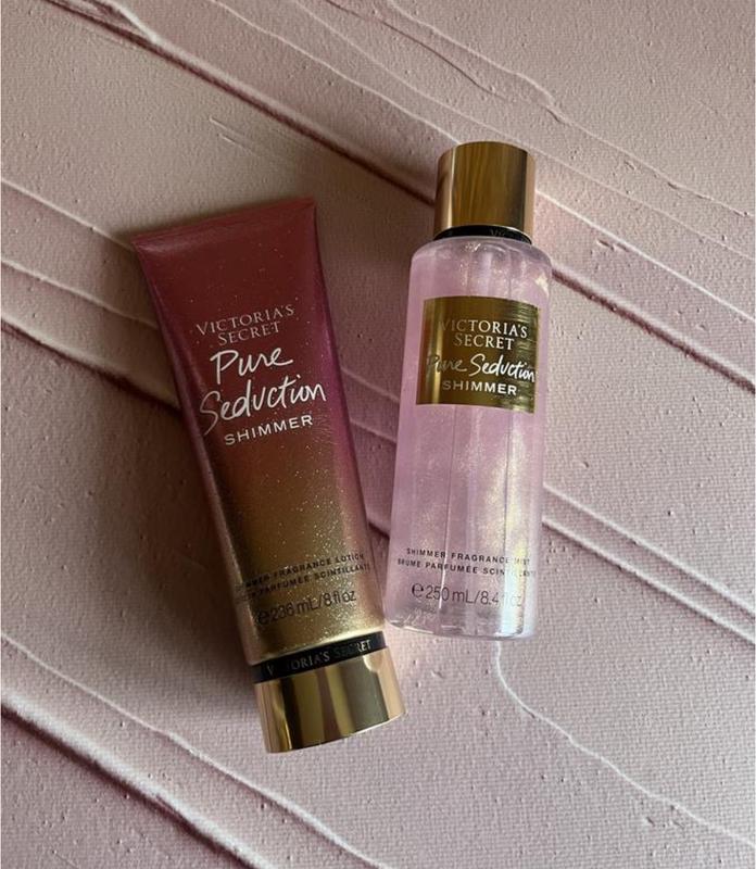 Парфюмированный набор спрей лосьон пакет pure seduction с шиммером ...