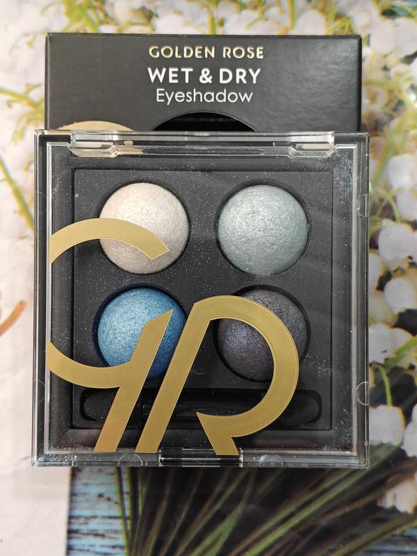 Golden rose wet & dry eyeshadow палетка запечених тіней для повік на 4 ...