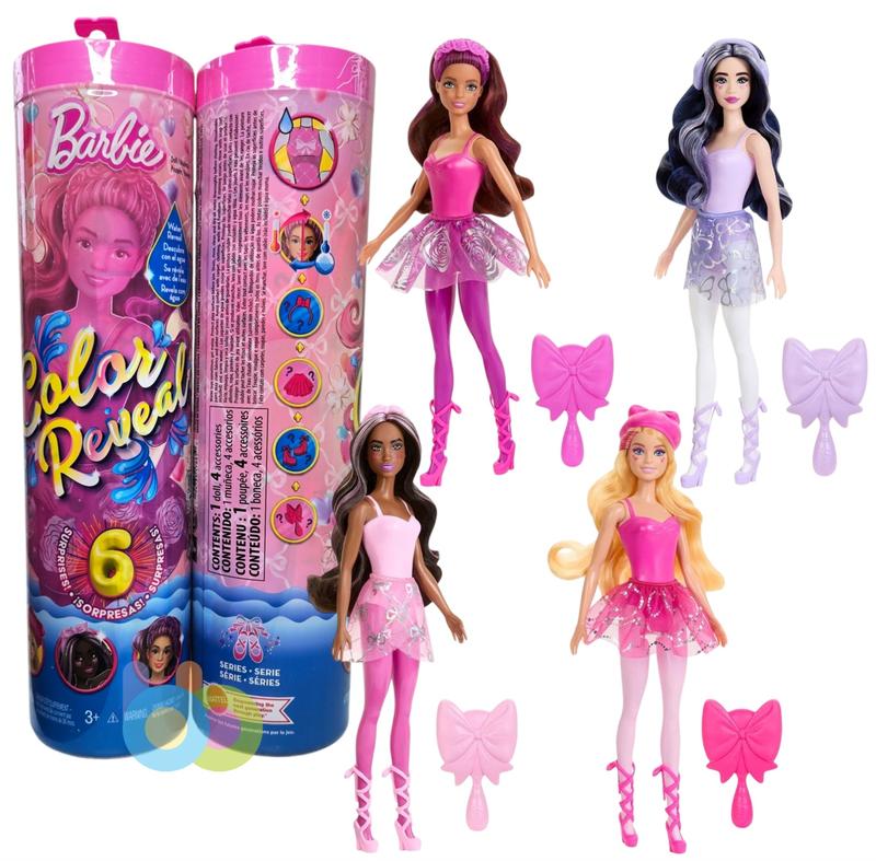Кукла-сюрприз барби цветное перевоплощение балерина, barbie color ...
