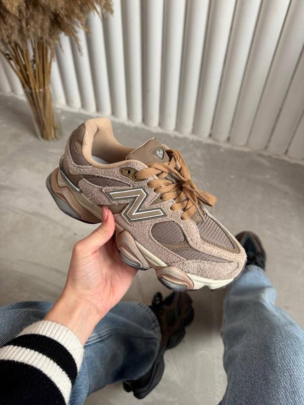 New balance 9060 brown женские кроссовки deblend 9060 коричневые