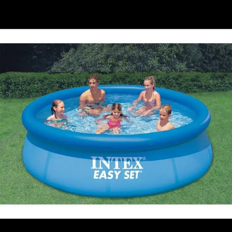 Надувний безкаркасний круглий басейн intex 28132 (366-76 см, 5621 л ...