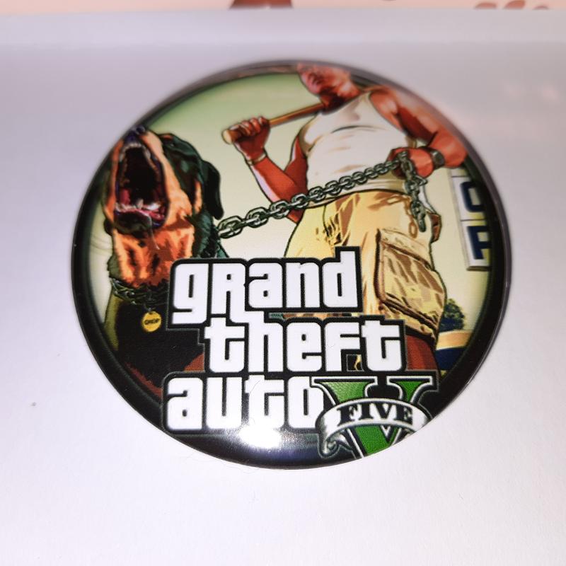 Значок круглый из игры grand theft auto 5 gta гта — цена 35 грн в ...