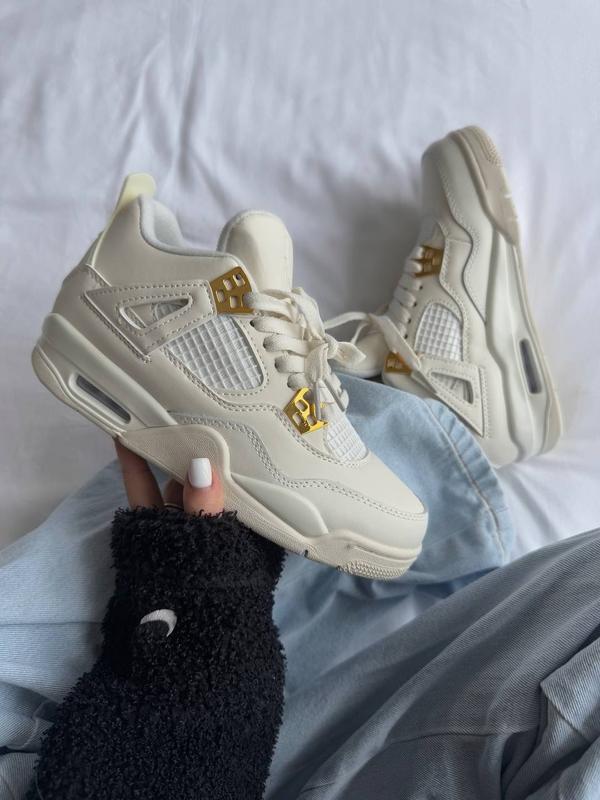 👟 кросівки jordan 4 metallic gold / наложка bs👟 — купити в