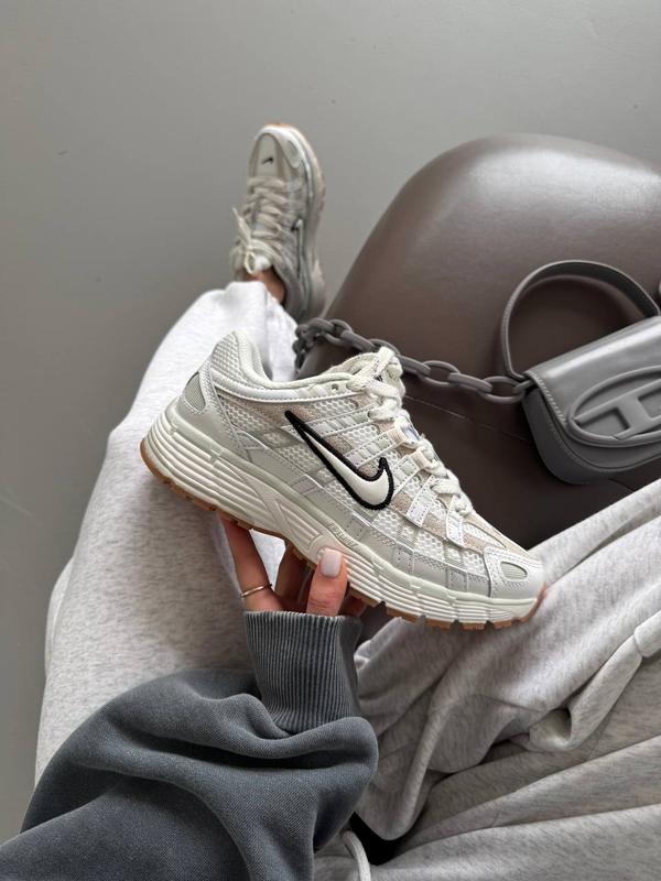 Nike p-6000 white / black swoosh premium — ціна 2700 грн у