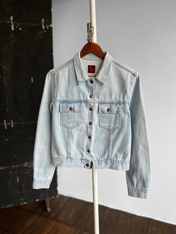 Dolce&gabbana d&g womens vintage 90s blue long sleeve denim jacket