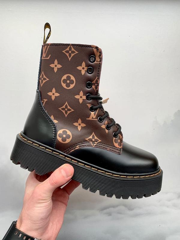 Ботинки dr. martens jadon x louis vuitton black fur — цена 2550 грн в  каталоге Ботинки ✓ Купить женские вещи по доступной цене на Шафе | Украина  #51560055