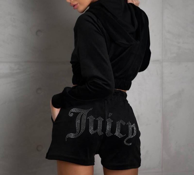 Костюм шорти та зіп худі juicy couture велюровий пархатний y2k