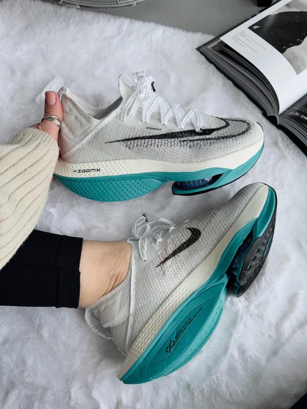 新品Nike AIR ZOOM ALPHAFLY NEXT% サイズ27㎝ Мужские кроссовки Nike Air Zoom Alphafly Next% 2 Green, зелёные