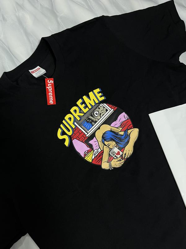 Тишка футболка supreme с девочкой bape cortez — цена 2609 грн в