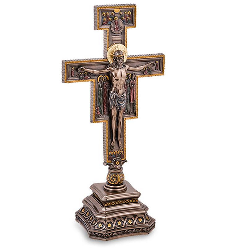 Фигура крест veronese распятие сан-дамиано 35,5 см 1907280 бронзовое ...