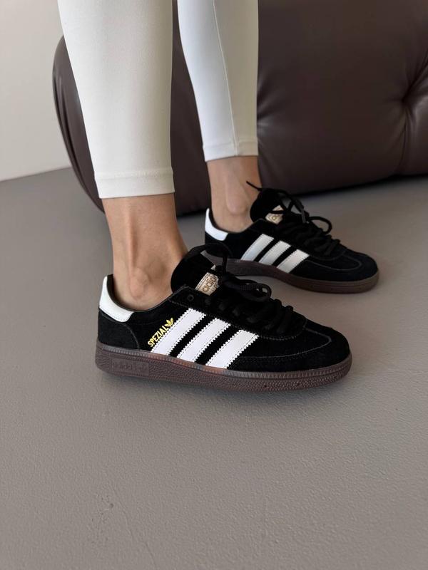 Жіночі кросівки adidas spezial handball black white premium