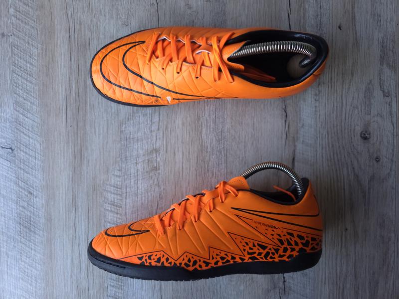 Футзалки / бампи nike hypervenom phelon 2 ic 'total orange black