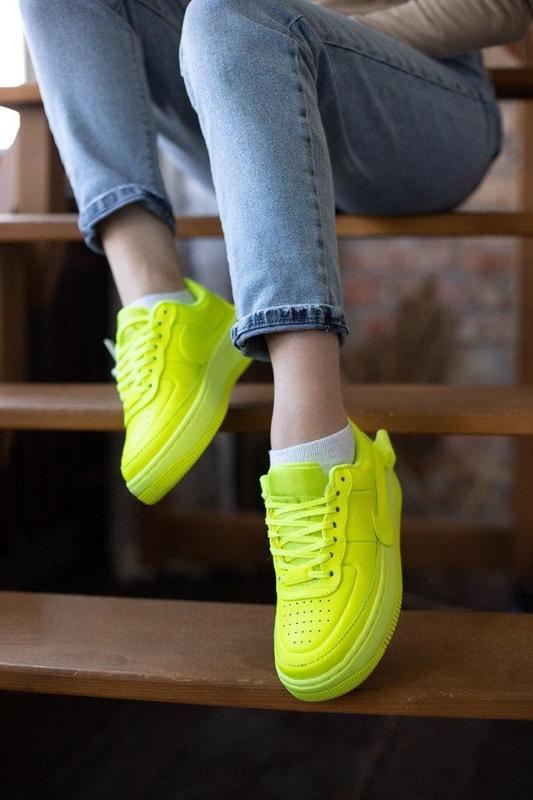 Neon yellow best sale nike air force